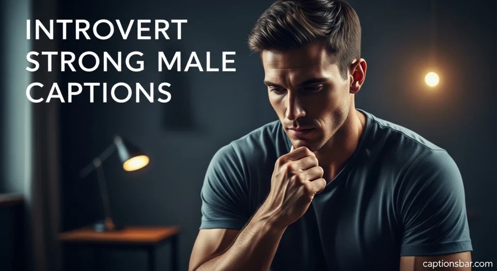 Introvert Strong Male Captions
