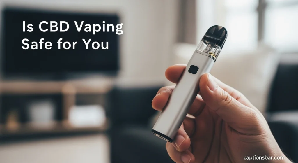 Is CBD Vaping Safe for You