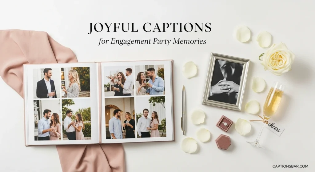 Joyful Captions for Engagement Party Memories