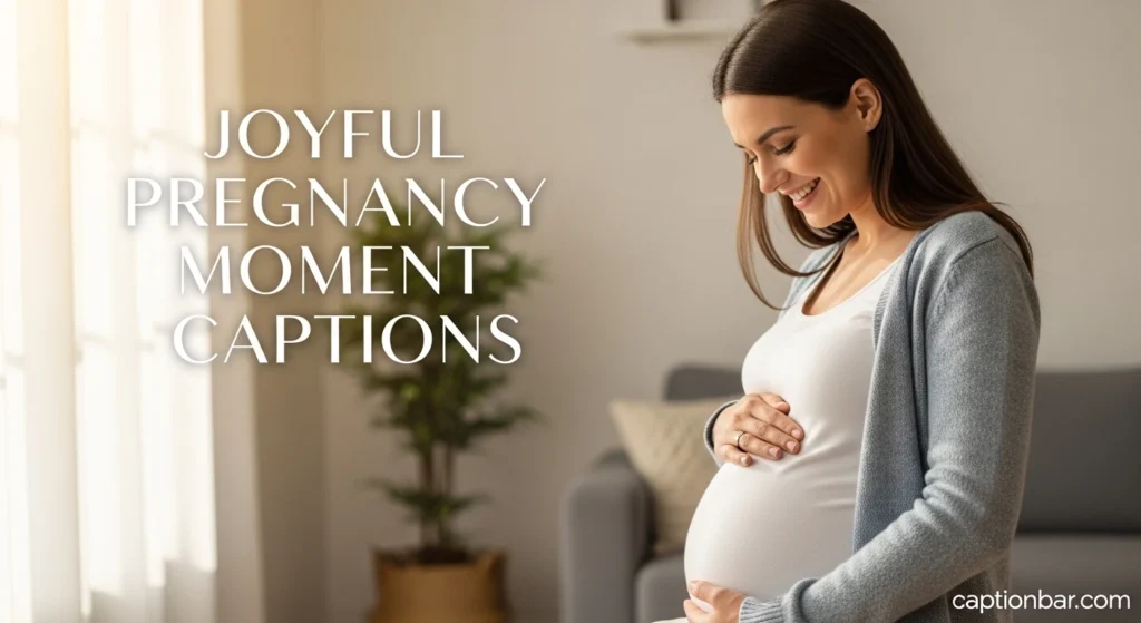 Joyful Pregnancy Moment Captions