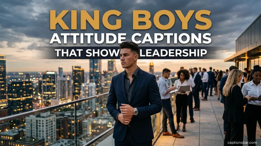 King Boys Attitude Captions That Show Leadership