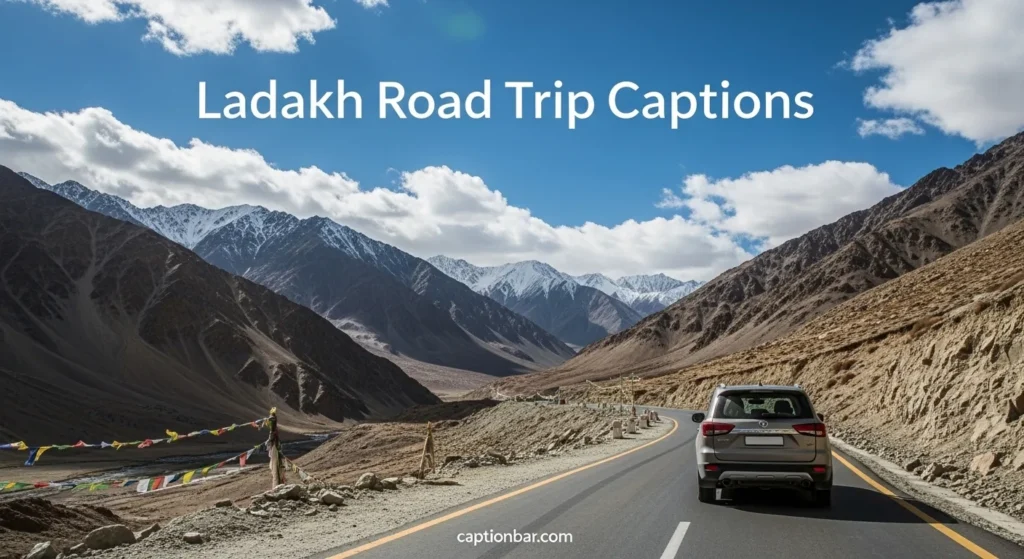 Ladakh Road Trip Captions