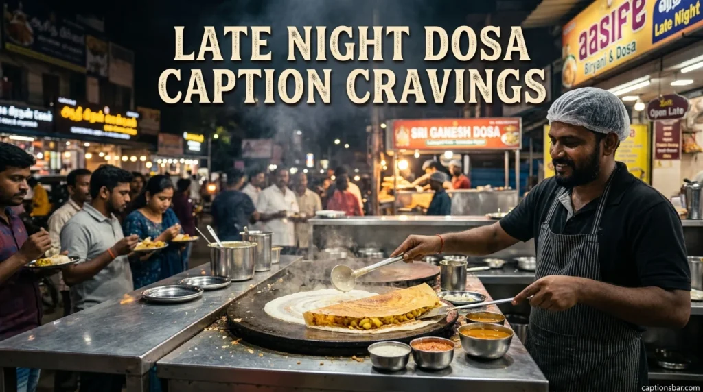 Late Night Dosa Caption Cravings