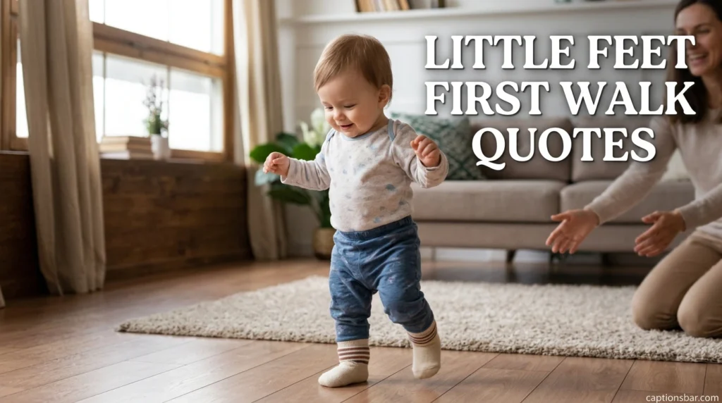 Little Feet First Walk Quotes
