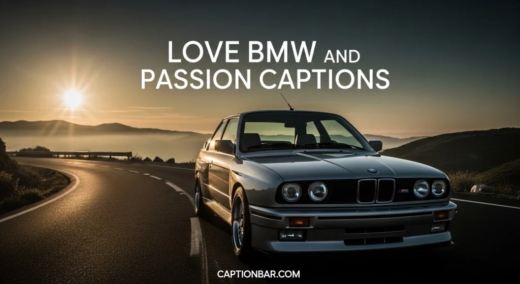Love BMW and Passion Captions