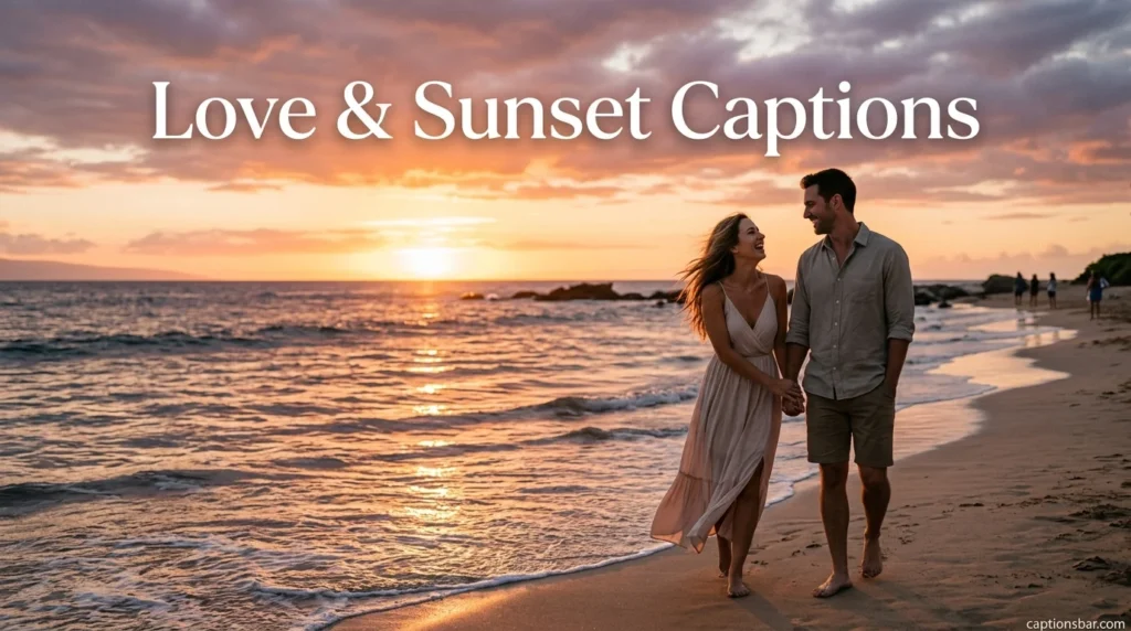 Love & Sunset Captions