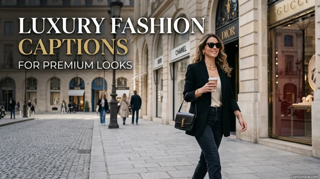 Luxury Fashion Captions for Premium Looks