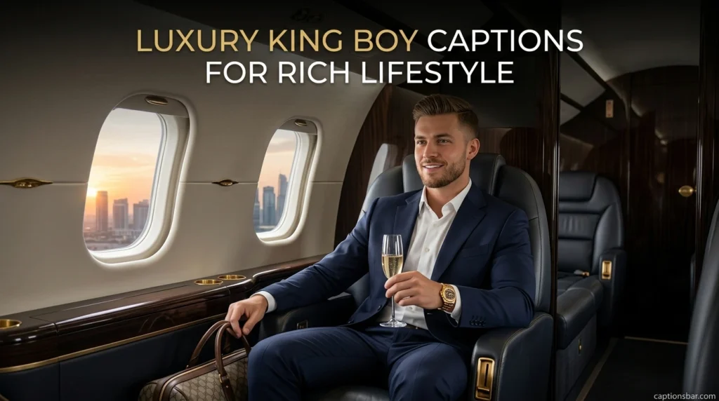 Luxury King Boy Captions for Rich Lifestyle