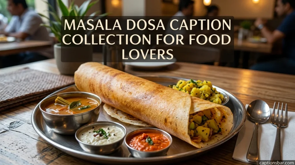 Masala Dosa Caption Collection for Food Lovers