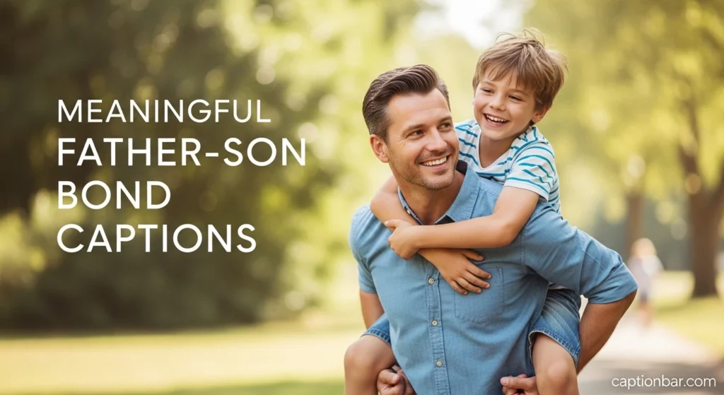 Meaningful Father-Son Bond Captions