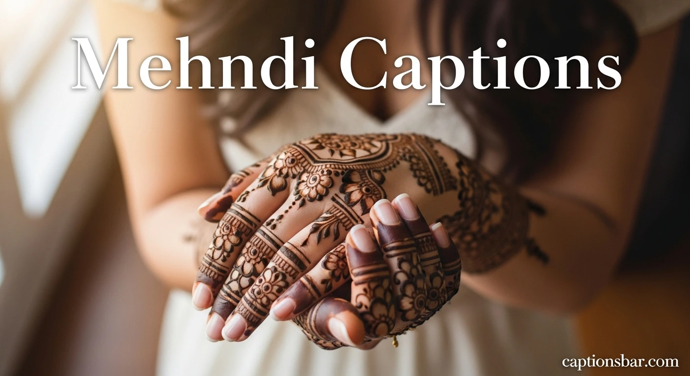 Mehndi Captions