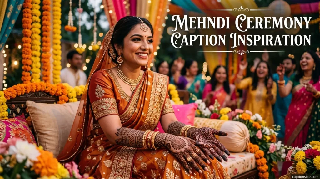 Mehndi Ceremony Caption Inspiration