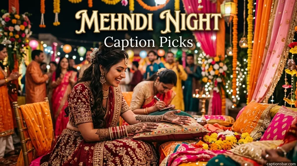 Mehndi Night Caption Picks