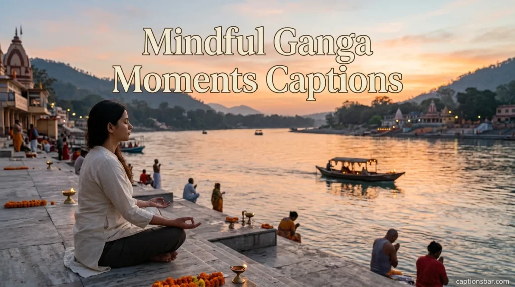 Mindful Ganga Moments Captions