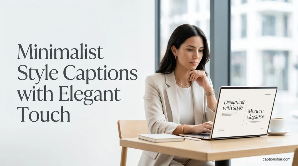 Minimalist Style Captions with Elegant Touch
