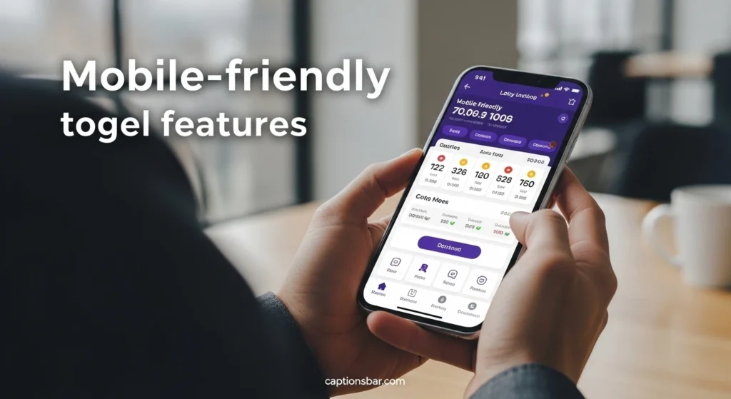 Mobile-friendly togel features