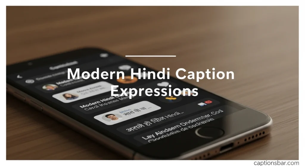 Modern Hindi Caption Expressions