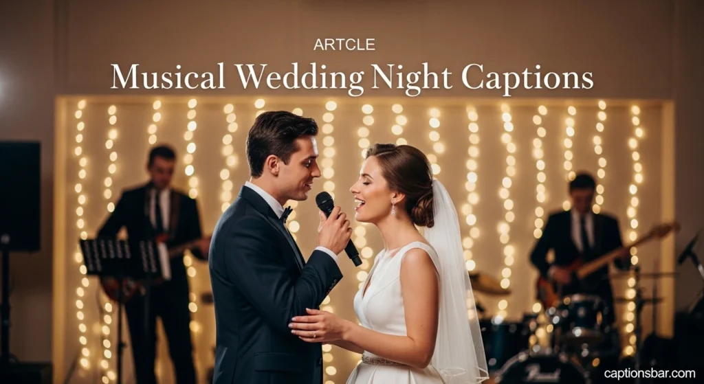 Musical Wedding Night Captions