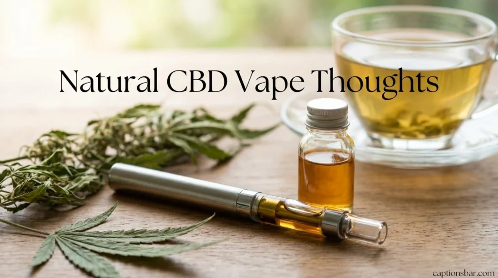 Natural CBD Vape Thoughts