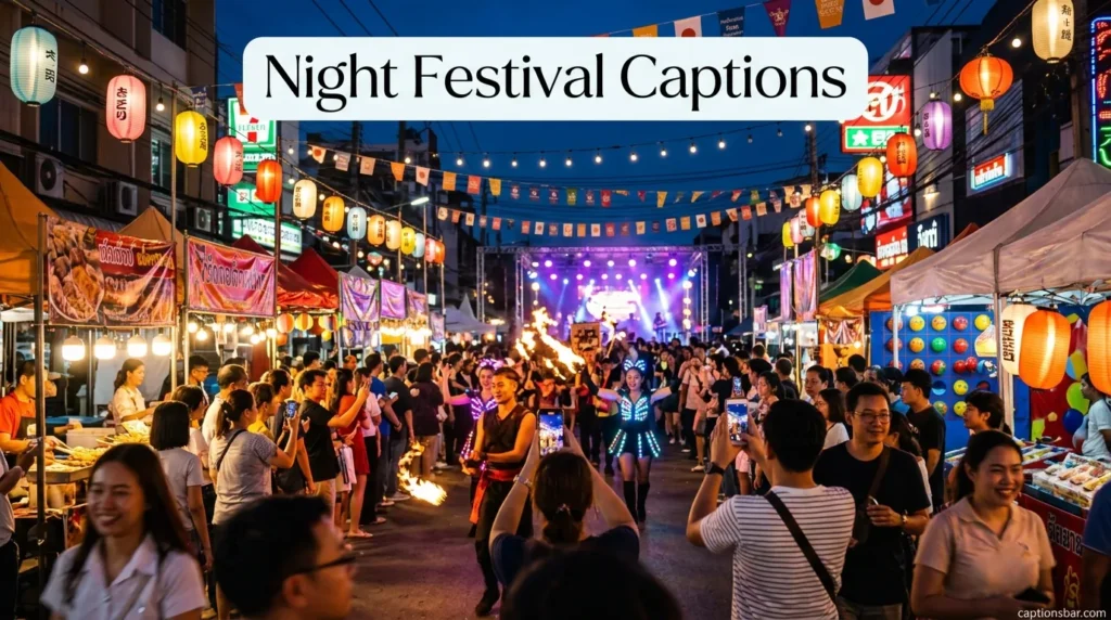 Night Festival Captions