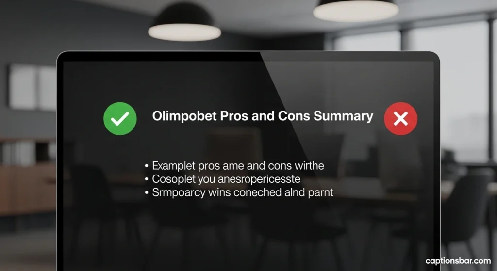 Olimpobet Pros and Cons Summary