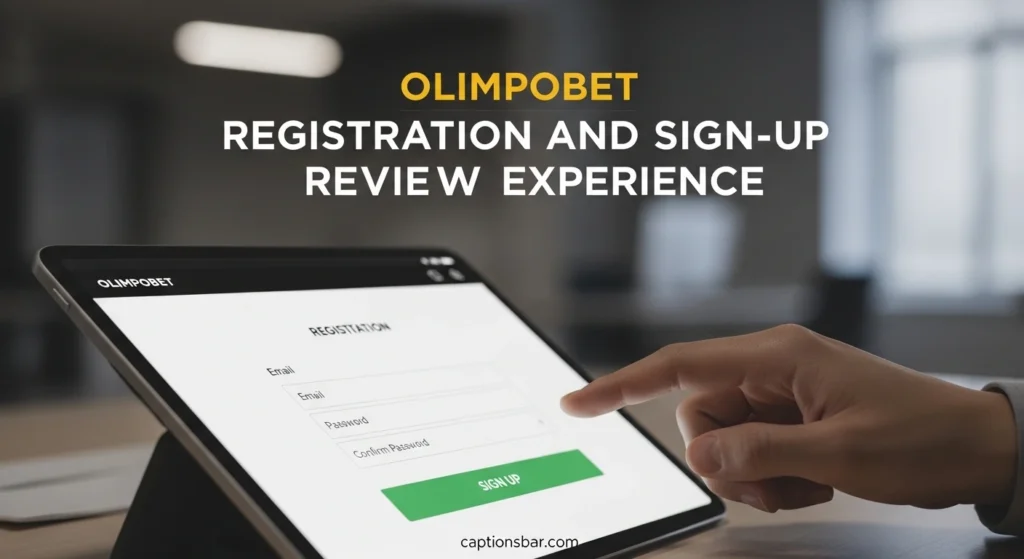 Olimpobet Registration and Sign-Up Review Experience