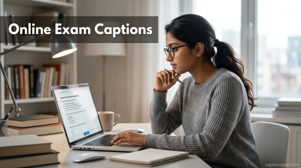 Online Exam Captions