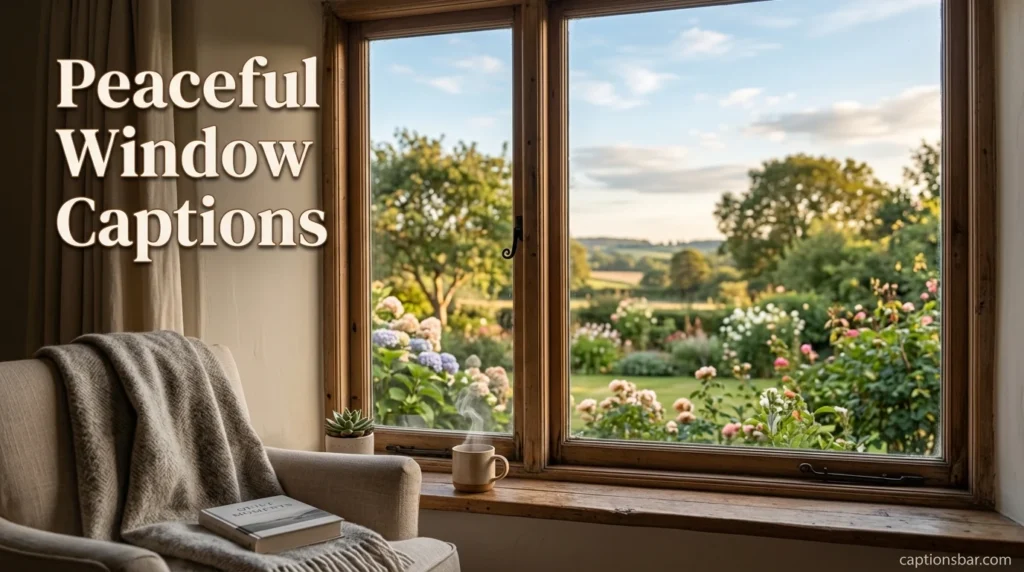 Peaceful Window Captions