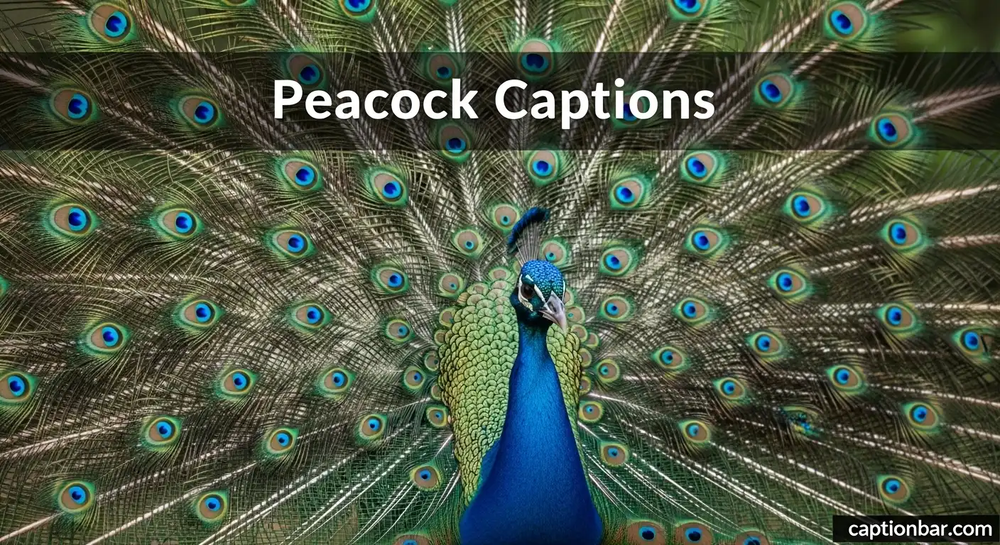 Peacock Captions