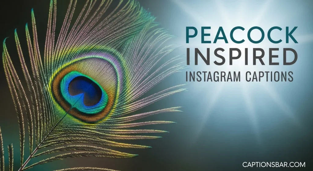 Peacock Inspired Instagram Captions