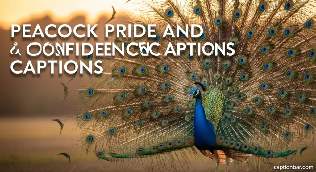 Peacock Pride and Confidence Captions
