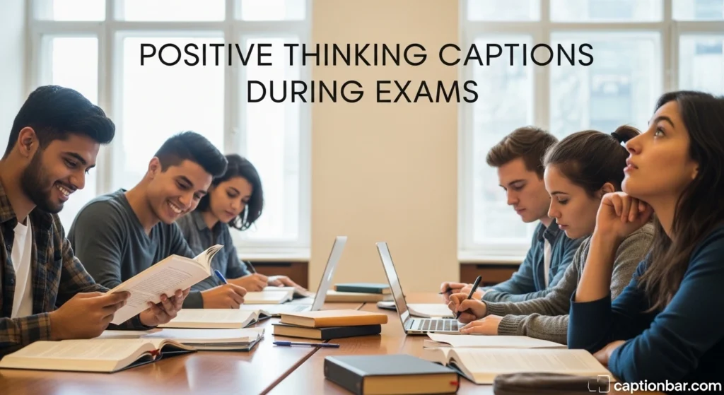 Positive Thinking Captions During Exams
