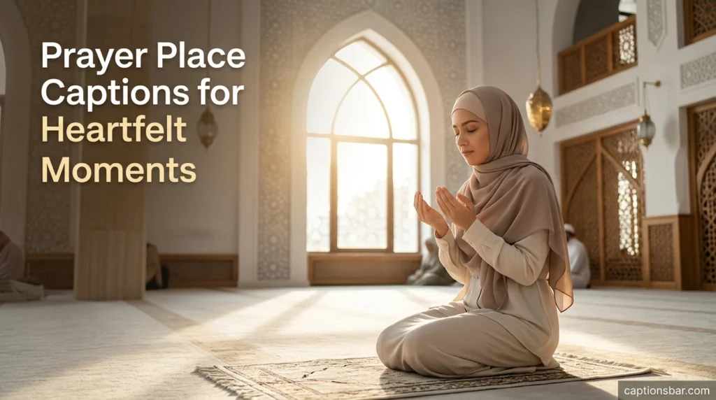 Prayer Place Captions for Heartfelt Moments
