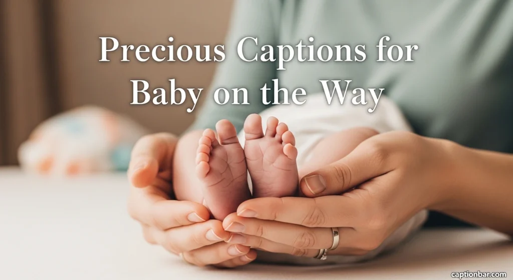 Precious Captions for Baby on the Way