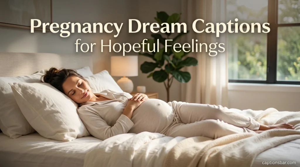 Pregnancy Dream Captions for Hopeful Feelings