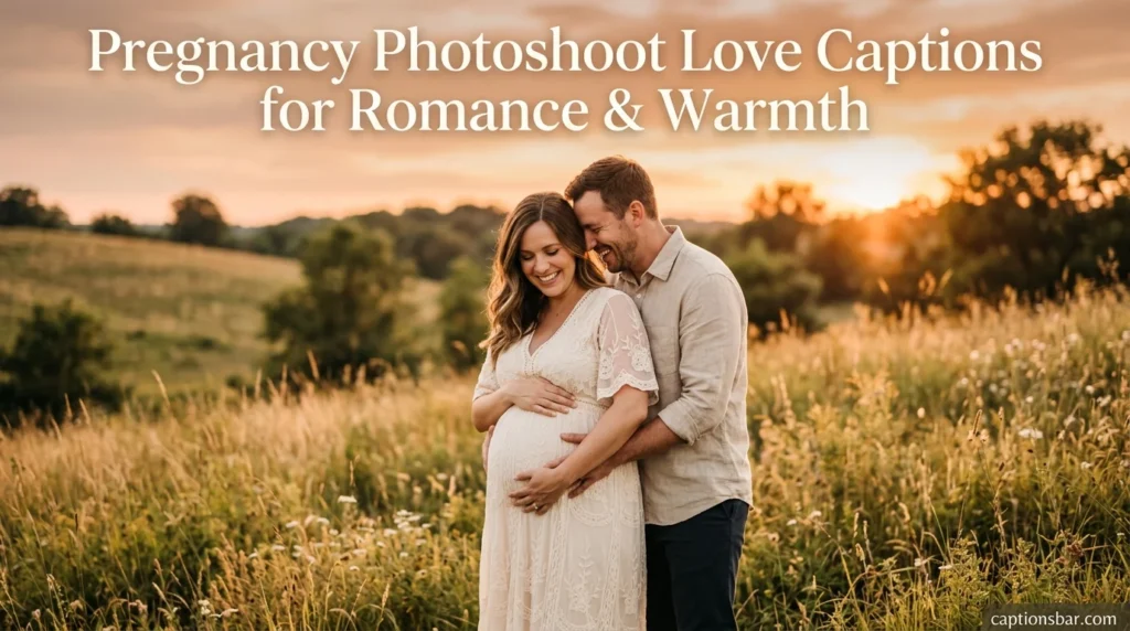 Pregnancy Photoshoot Love Captions for Romance & Warmth