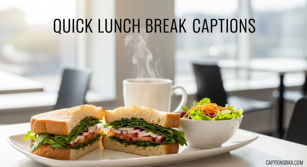 Quick Lunch Break Captions