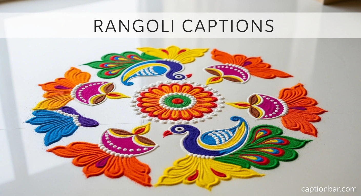 Rangoli Captions