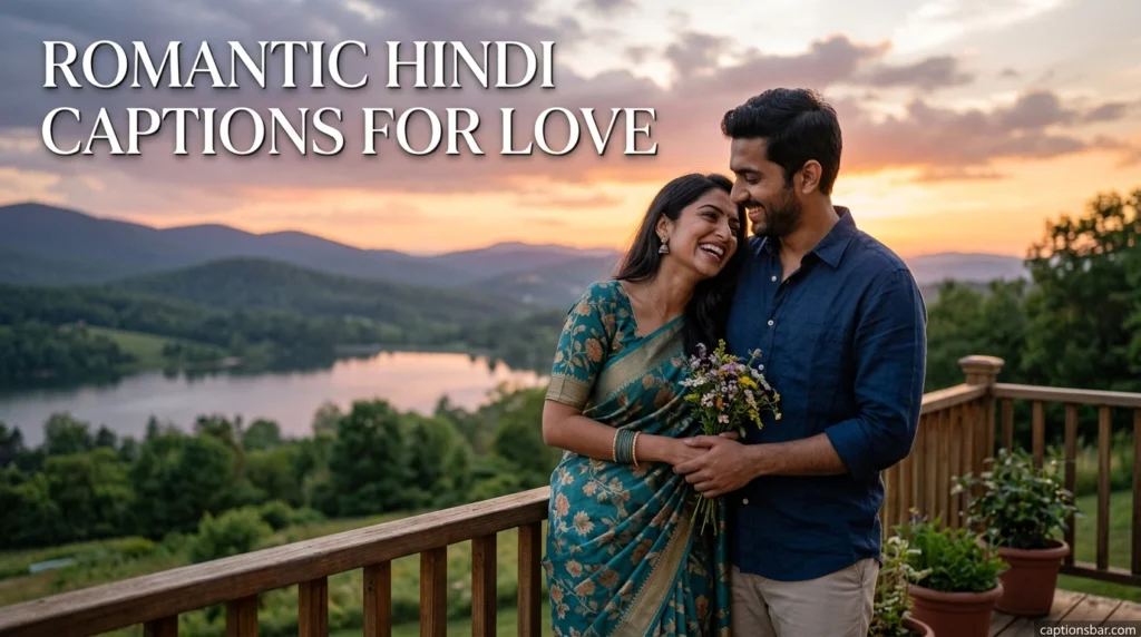Romantic Hindi Captions for Love