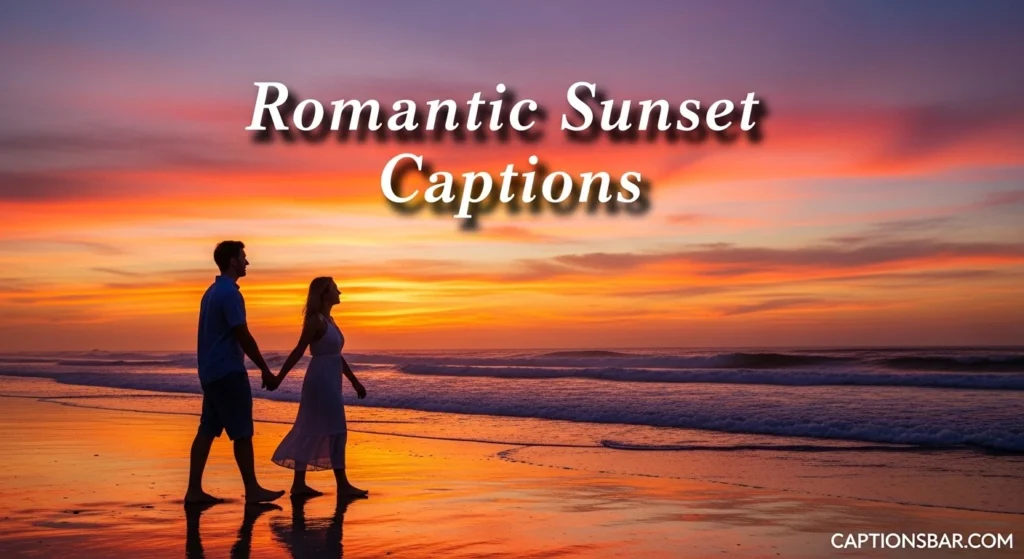 Romantic Sunset Captions