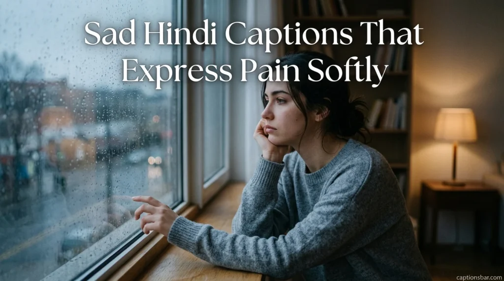 Sad Hindi Captions That Express Pain Softly