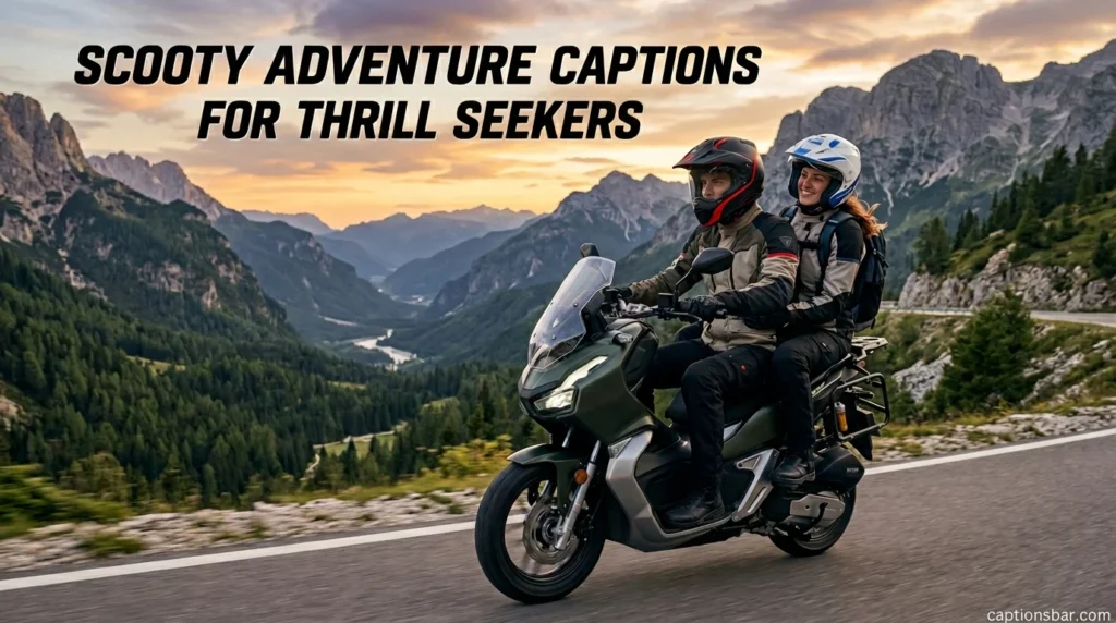 Scooty Adventure Captions for Thrill Seekers