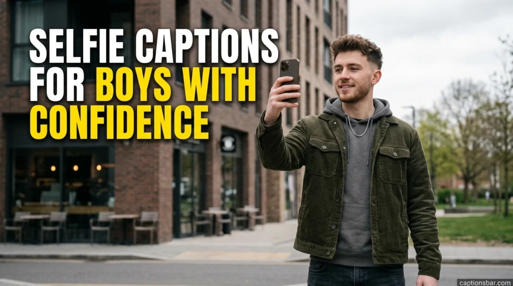Selfie Captions for Boys With Confidence