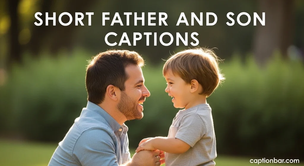 Short Father and Son Captions