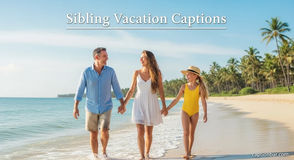 Sibling Vacation Captions