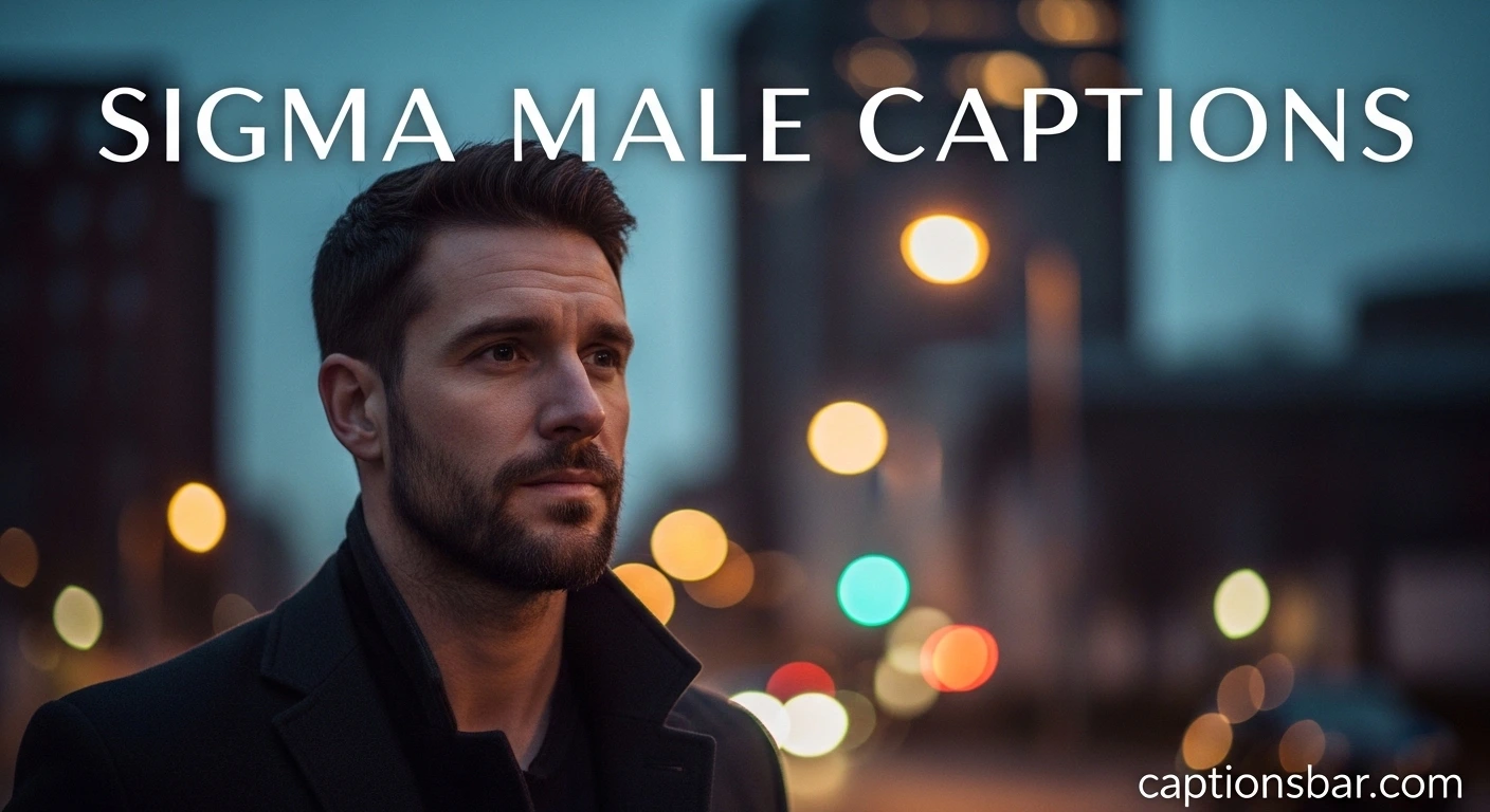 Sigma Male Captions