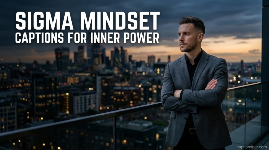 Sigma Mindset Captions for Inner Power