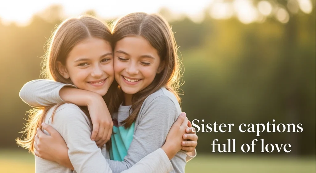 Sister captions full of love