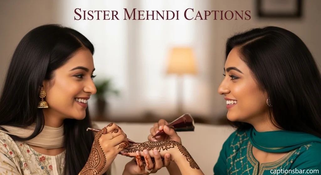 Sister Mehndi Captions