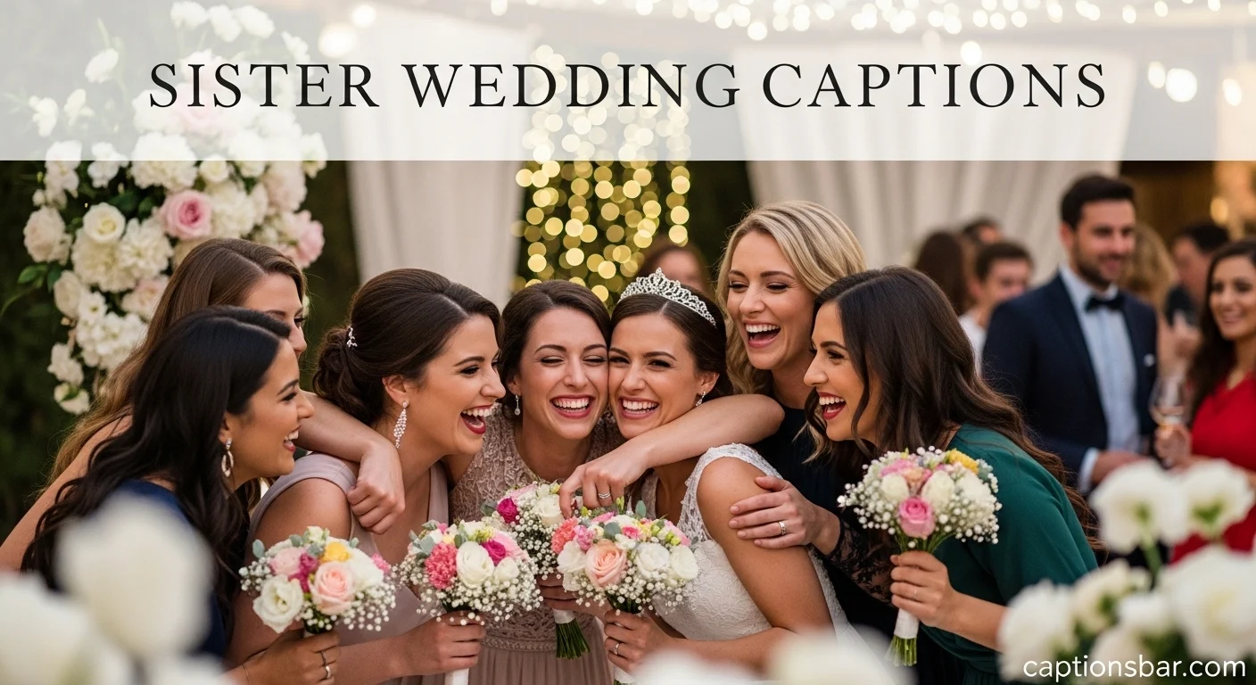 Sister Wedding Captions